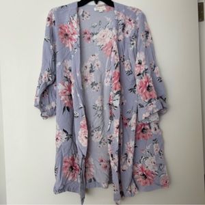 Yumi Kim Floral Bridal Kimono Robe